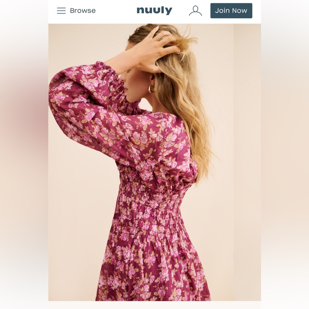 Free People Floral Pink Dress - Picture 3 of 3